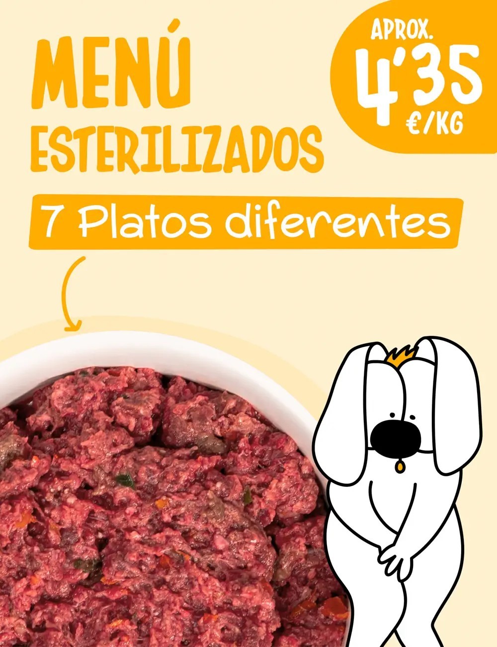 Menú Esterilizados CRUDO 5kg
