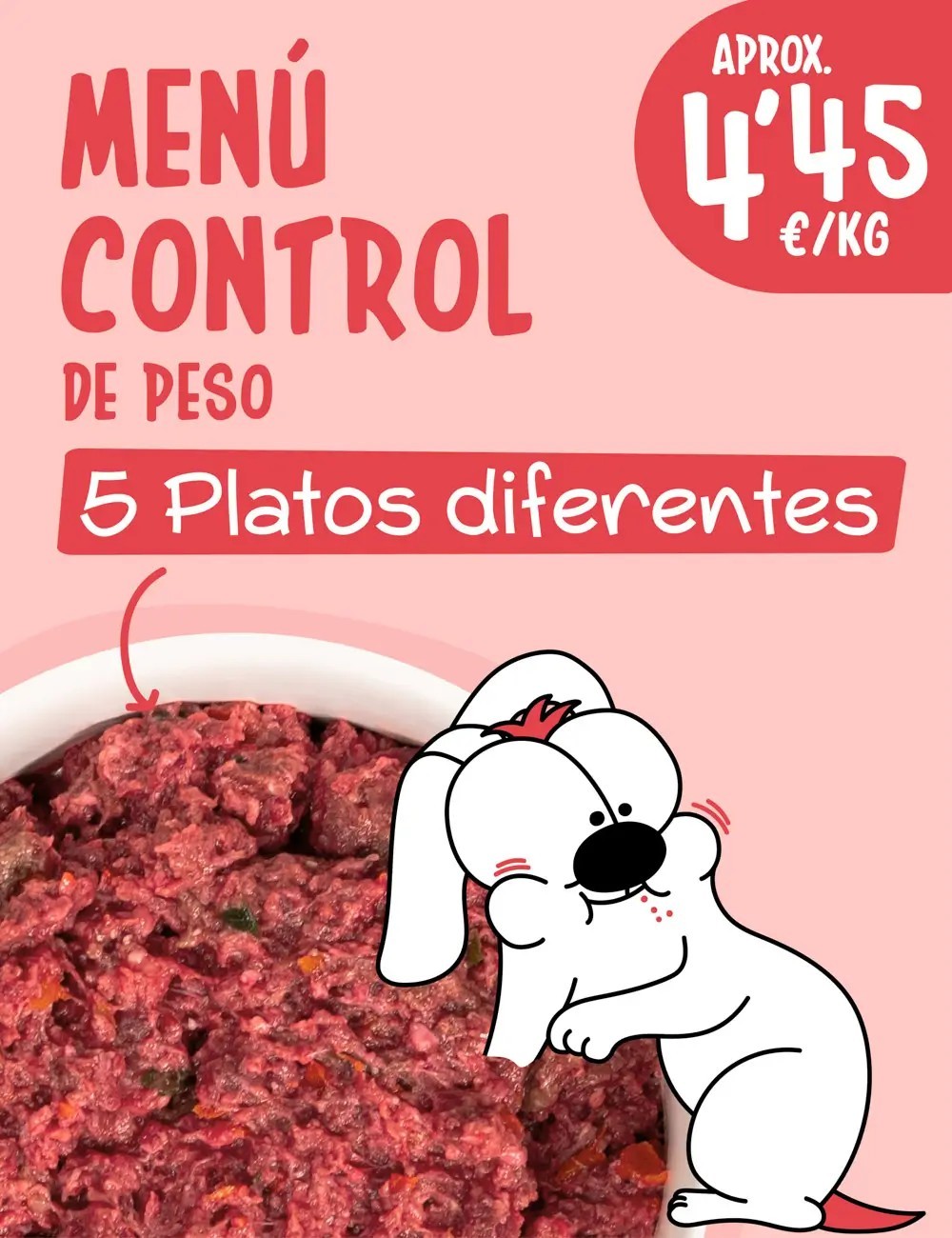 Menú Control de Peso CRUDO 5kg
