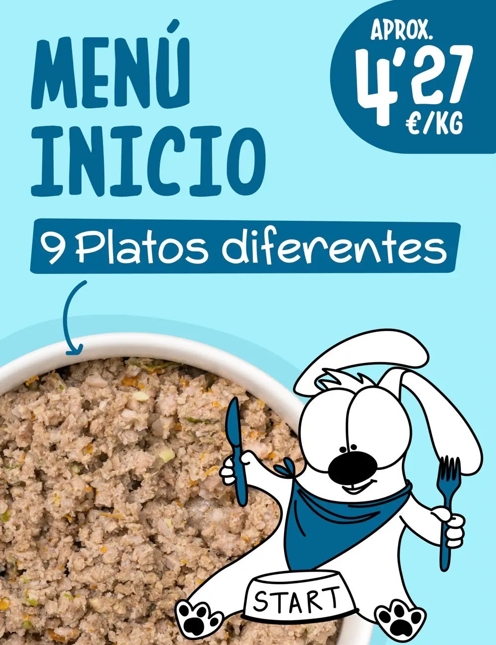 Menú Inicio COCINADO 10-15kg