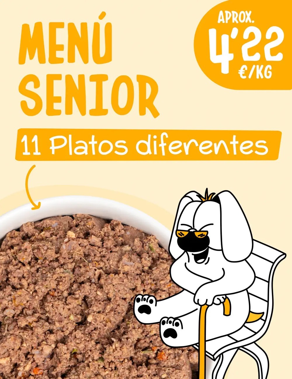 Menú Senior COCINADO 10-15kg