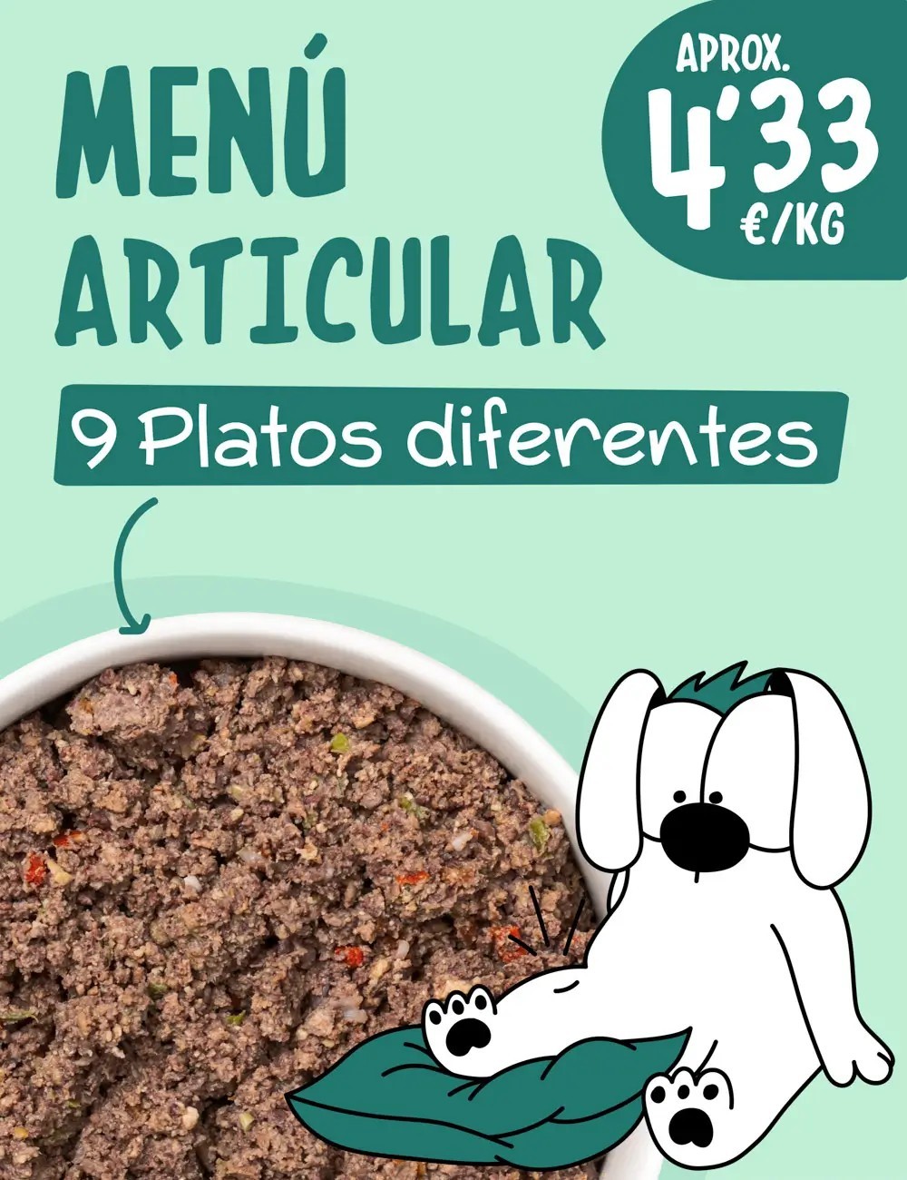 Menú Articular COCINADO 10-15kg