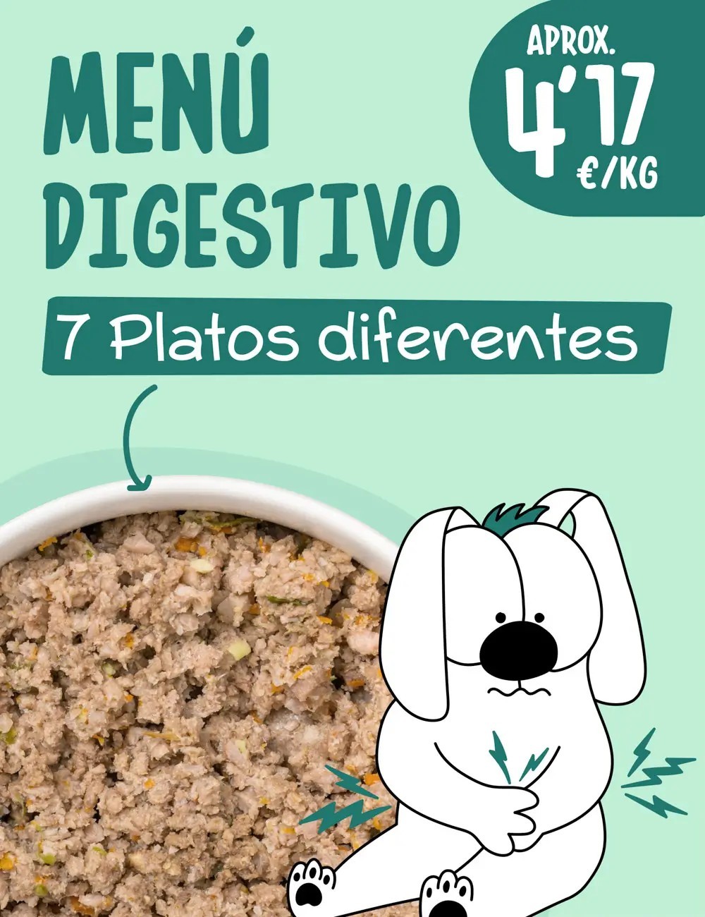 Menú Digestivo COCINADO 15kg