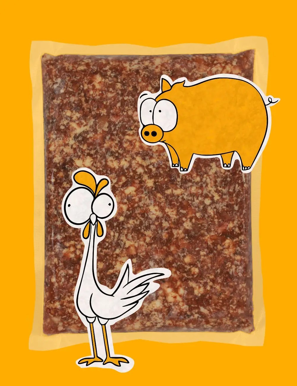 Pollo y Cerdo CRUDO