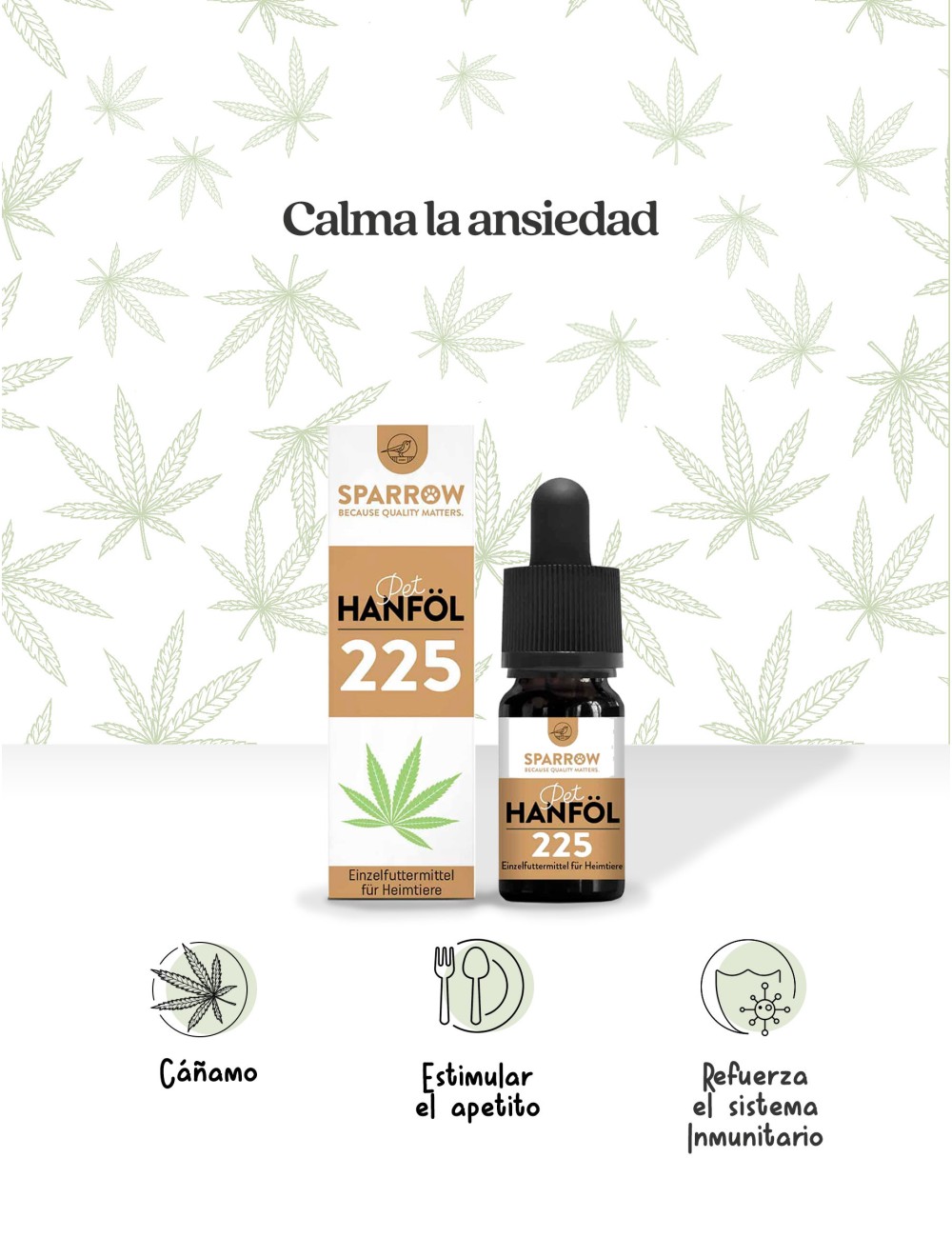 SPARROW ACEITE DE CAÑAMO COMPLETO MASCOTAS 10ML GUAU AND CAT - 1 SPARROW ACEITE DE CAÑAMO COMPLETO MASCOTAS 10ML GUAU AND CAT - 1