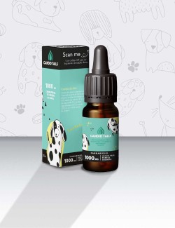 CANDIDTAILS ACEITE DE CAÑAMO CON CBD PARA PERROS GRANDES 1000MG