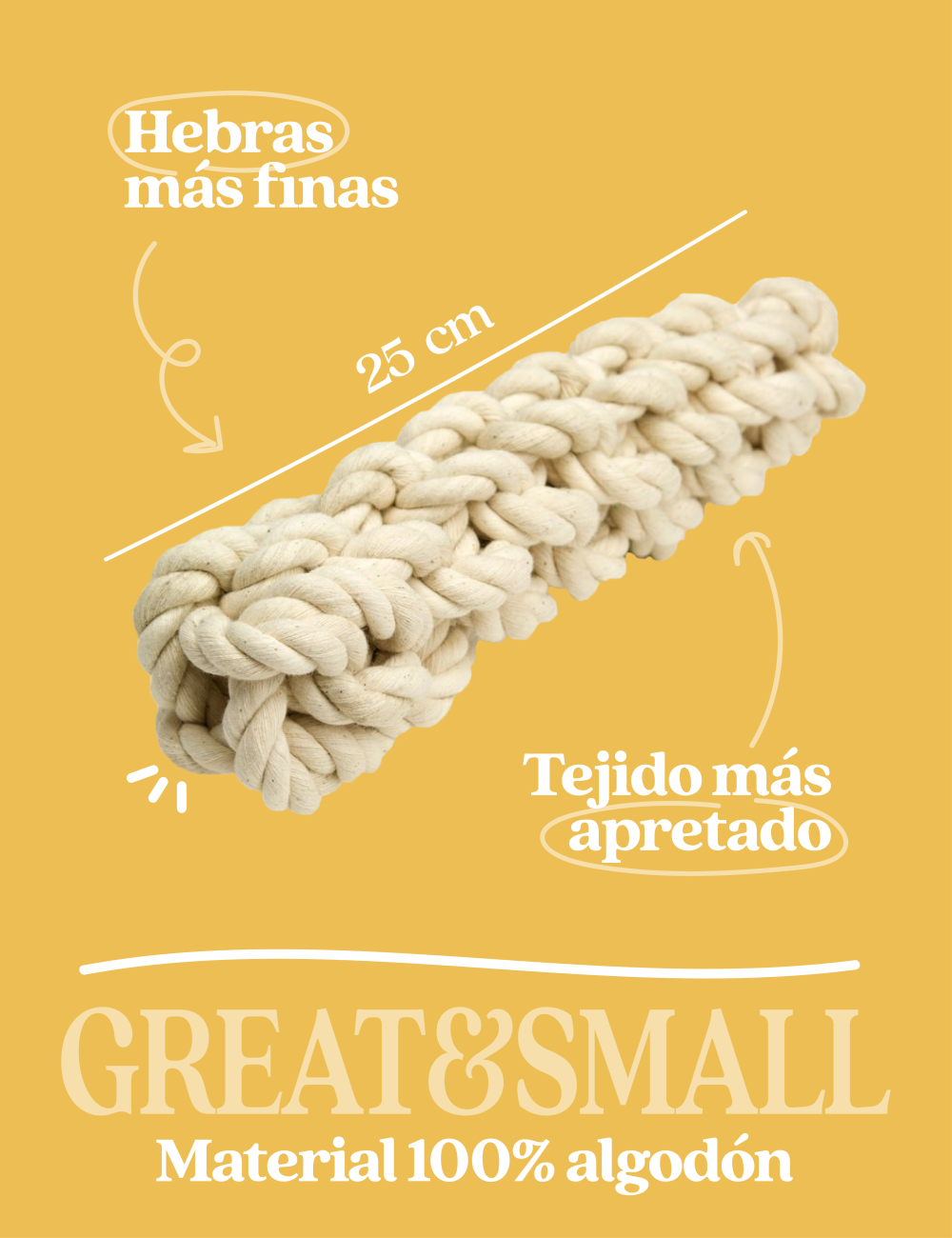 GREAT&SMALL JUGUETE PALO CUERDA 25CM