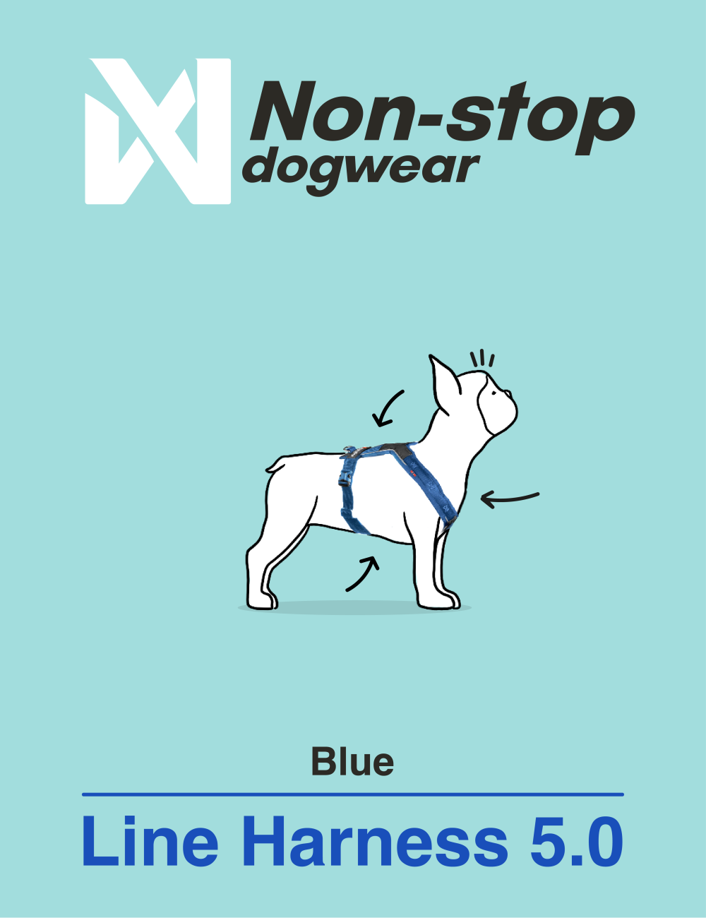 NON-STOP DOGWEAR LINE HARNESS 5.0 AZUL