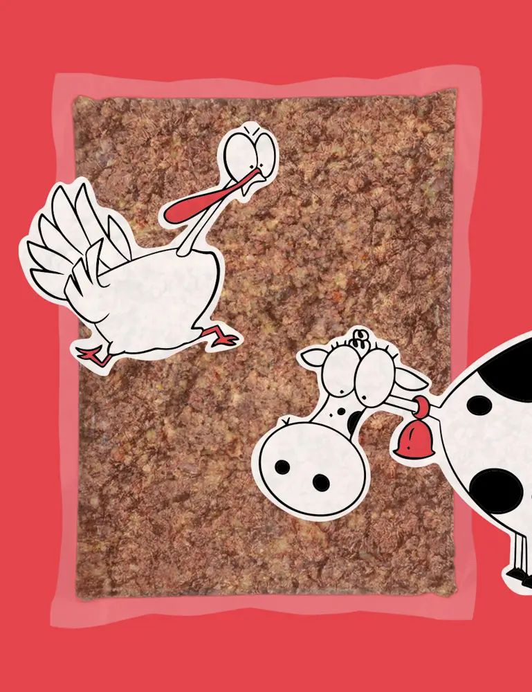 Ternera y pavo