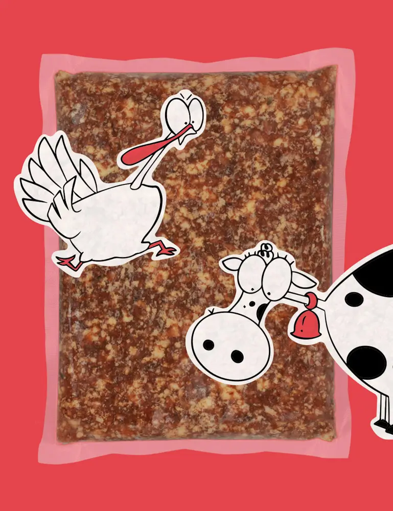 Ternera y pavo