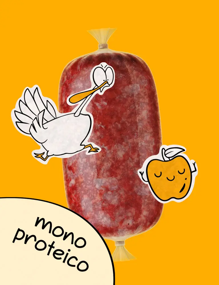 Pavo con manzana