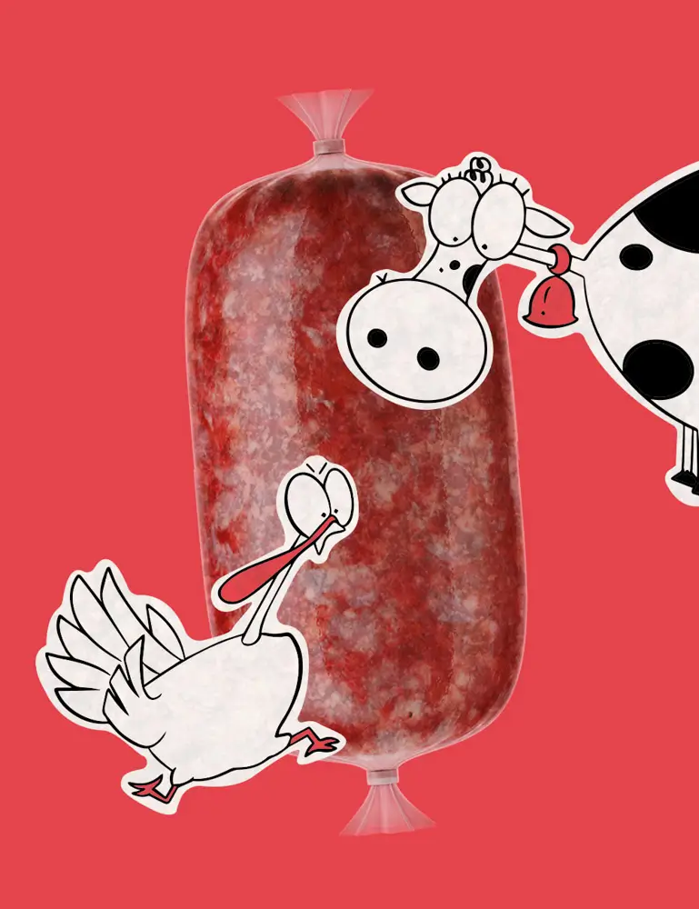 Ternera y pavo
